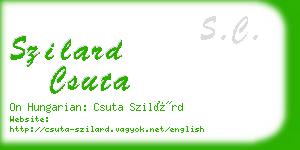 szilard csuta business card